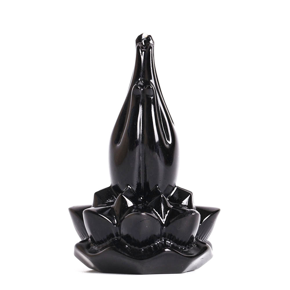 Black Obsidian Hand Carving Crystal Decor 2.86" Sculpture