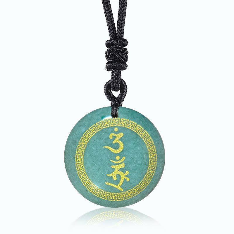 Collier de protection en obsidienne noire | Pendentif Vajra Swastika