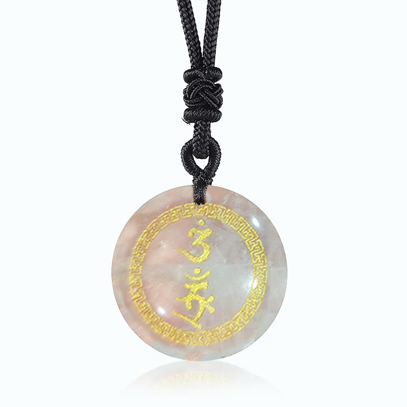 Collier de protection en obsidienne noire | Pendentif Vajra Swastika
