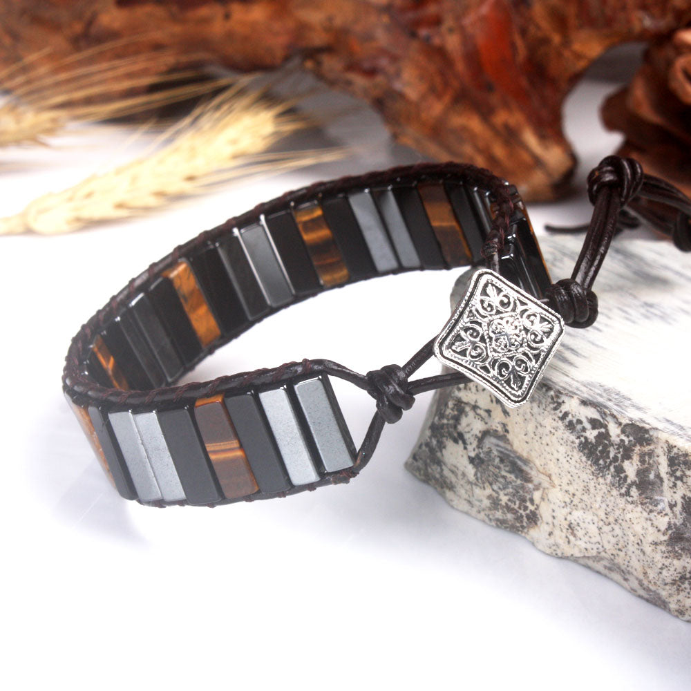 Bracelet en onyx noir pour la concentration et la protection