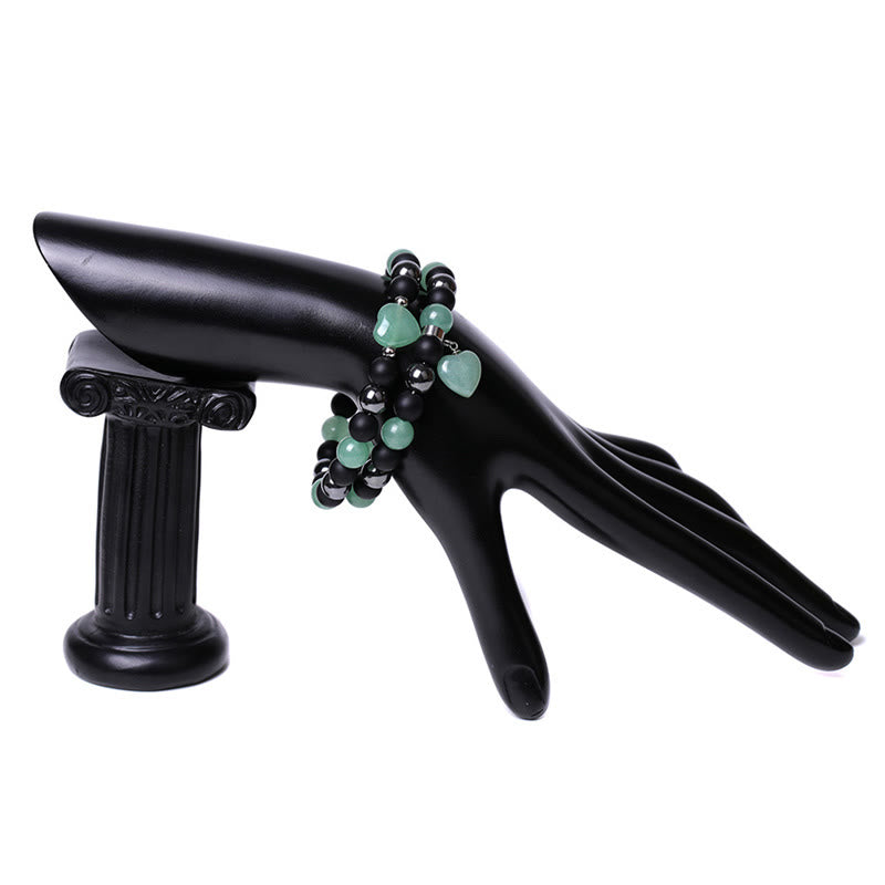 Bracelet de protection en onyx noir et œil de tigre, perles de 8 mm