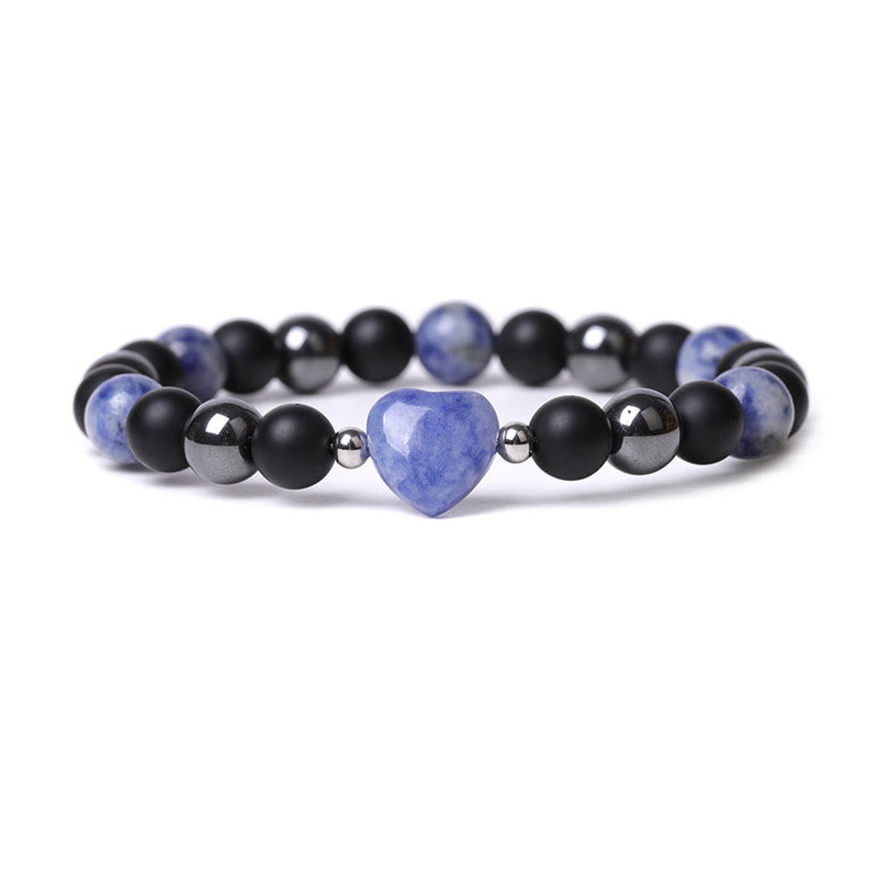 Bracelet de protection en onyx noir et œil de tigre, perles de 8 mm