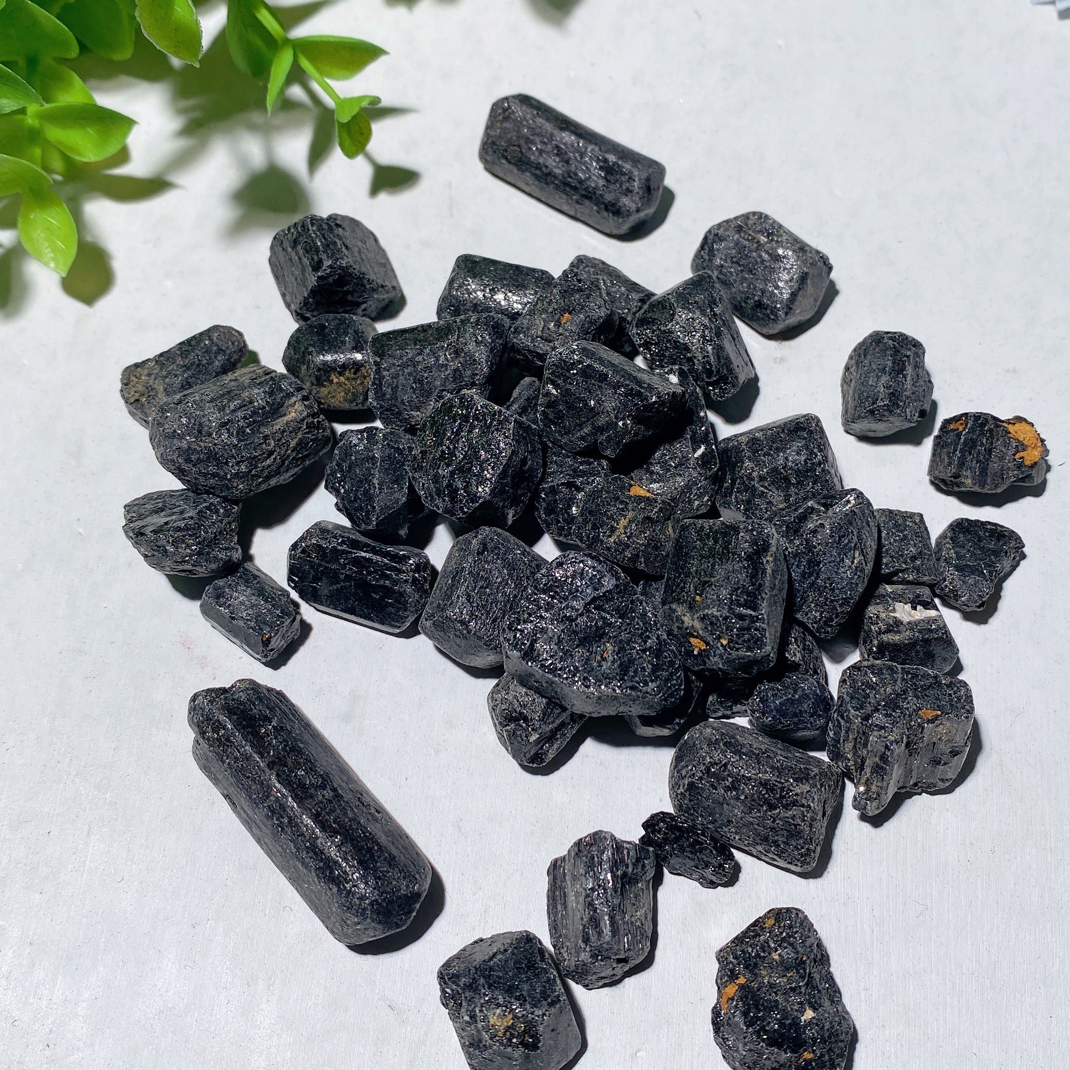 Black Tourmaline Raw Crystal Chunks 10-30mm for Healing