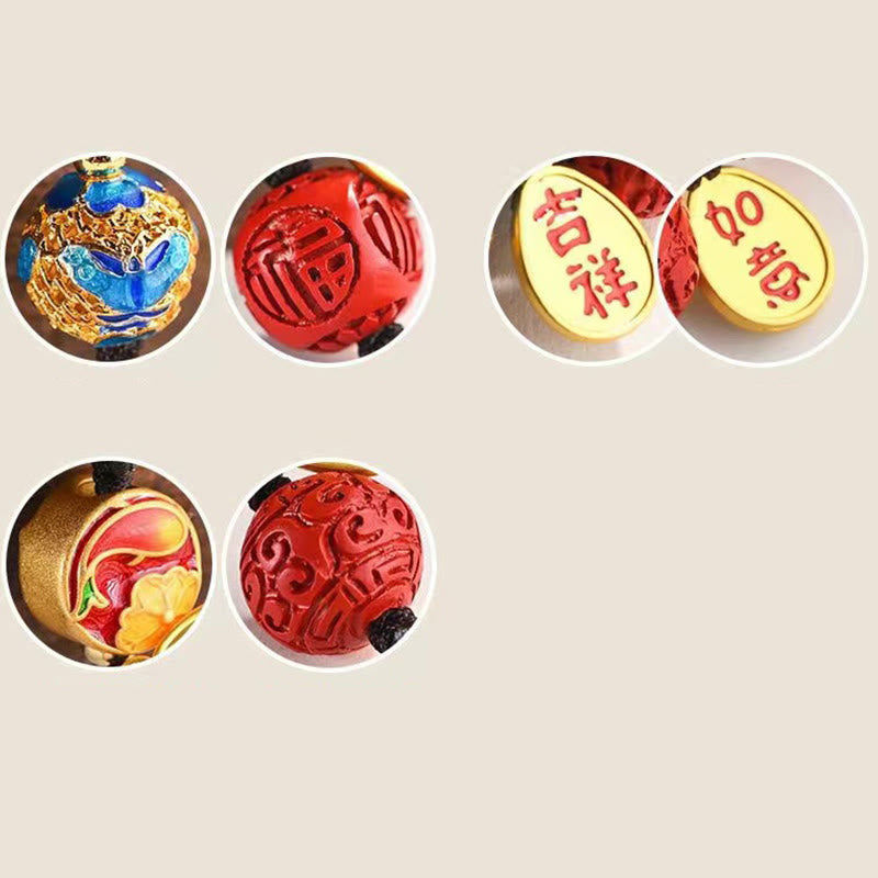 Porte-clés porte-bonheur Ruyi Fu | Bijou spirituel
