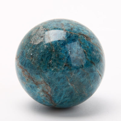 Blue Apatite 2.2-Inch Polished Crystal Sphere