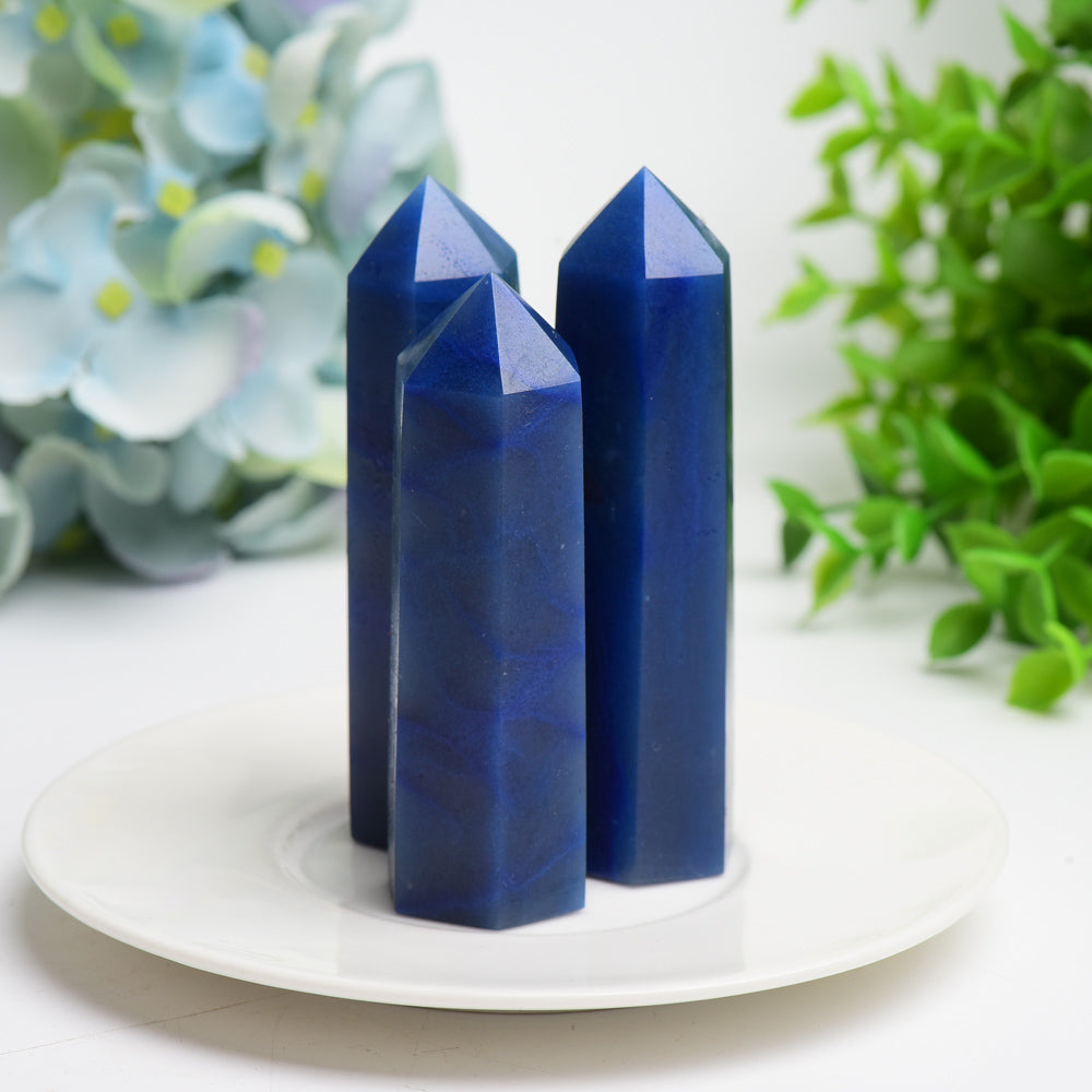 Blue Aventurine Crystal Point 2.5-4.0 inches Healing Crystal