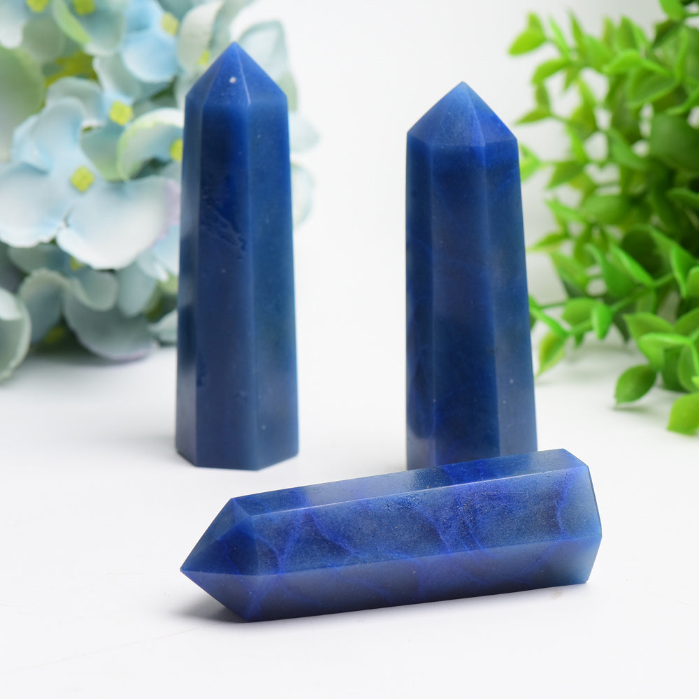 Blue Aventurine Crystal Point 2.5-4.0 inches Healing Crystal