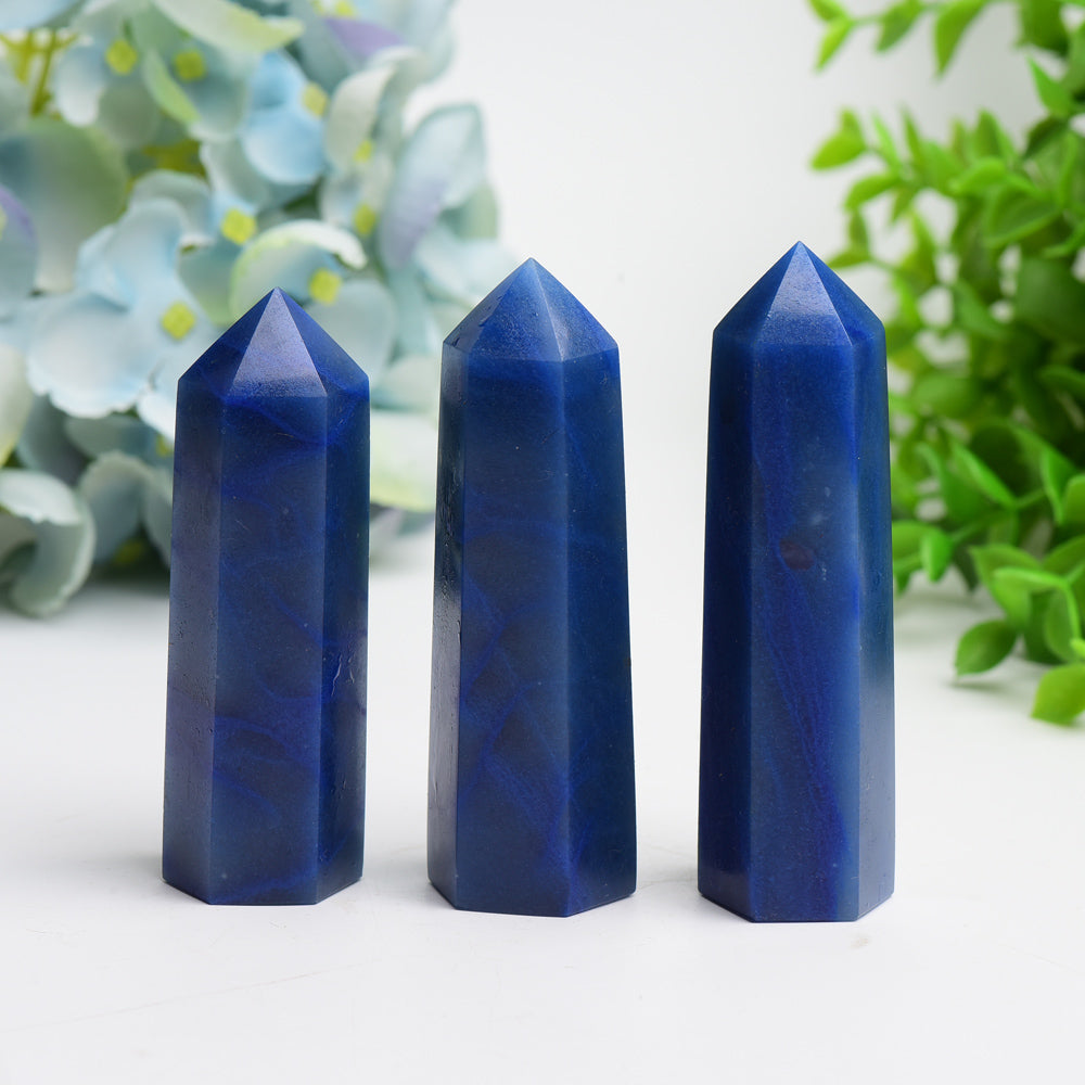 Blue Aventurine Crystal Point 2.5-4.0 inches Healing Crystal