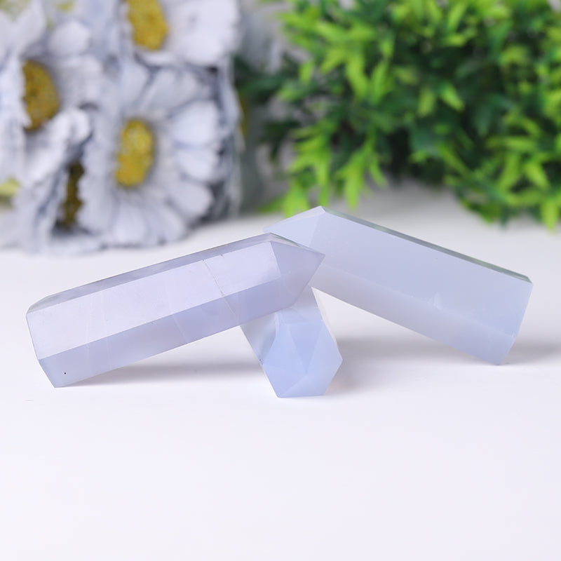Blue Calcite Crystal Tower 2.5-4.5 inch Healing Display