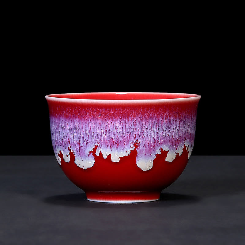 Tasse à thé en céramique bleue Jianzhan 160 ml Décor zen