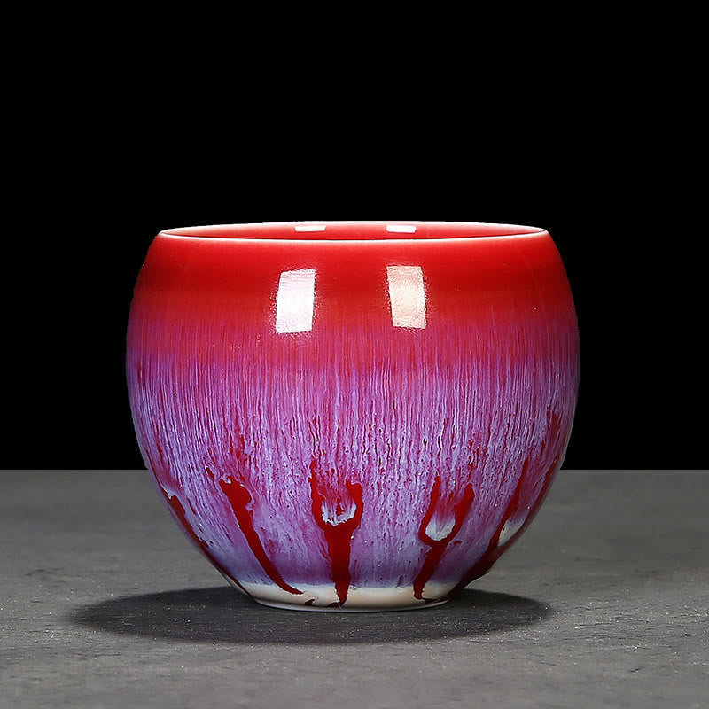 Tasse à thé en céramique bleue Jianzhan 160 ml Décor zen
