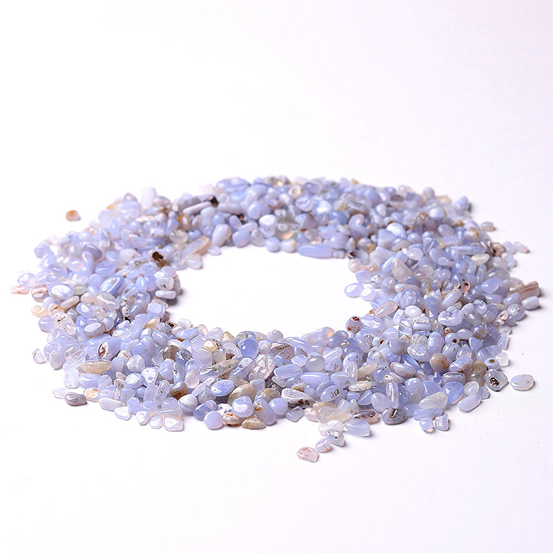 Blue Lace Agate 5-9mm Tumbled Stones for Healing