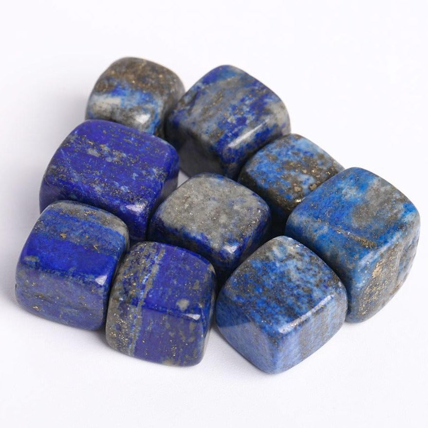 Blue Lapis Lazuli Crystal Cubes 2cm Polished Stones