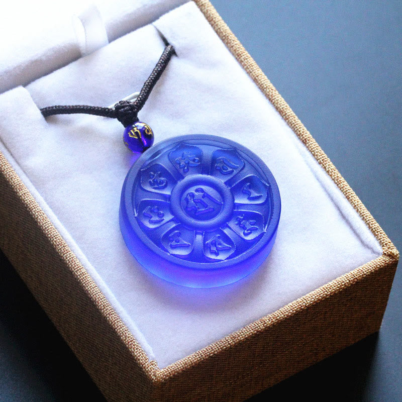 Collier d'illumination Lotus bleu Liuli Manjusri