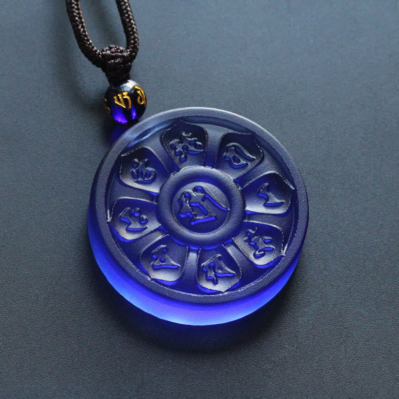 Collier d'illumination Lotus bleu Liuli Manjusri