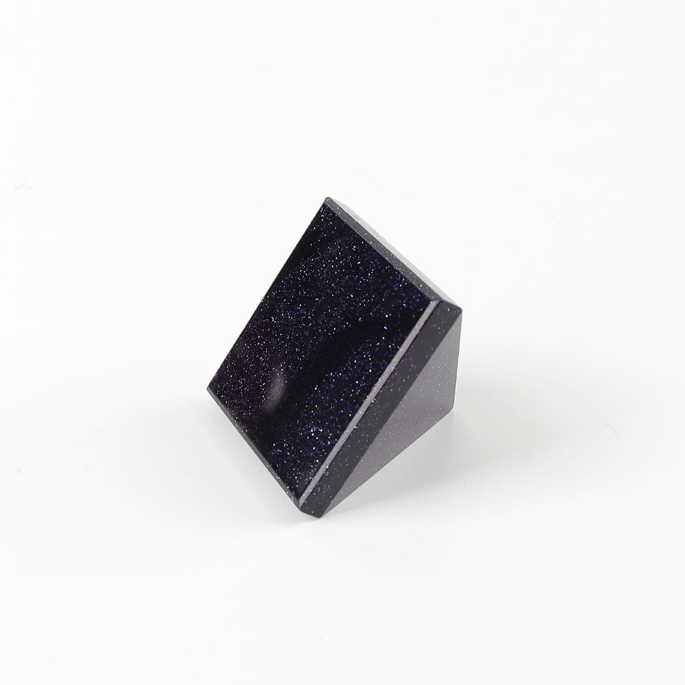 Blue Sand Stone Crystal Pyramid 1.25in for Energy Healing