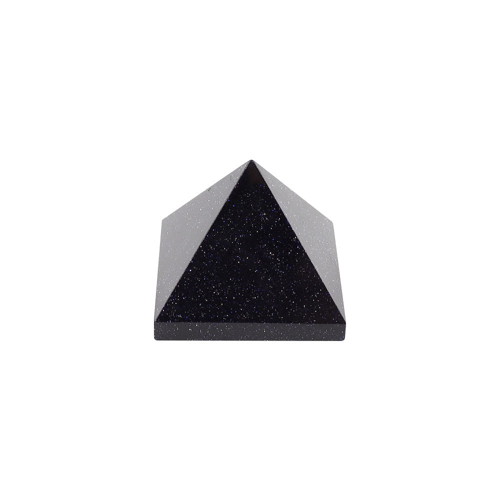 Blue Sand Stone Crystal Pyramid 1.25in for Energy Healing