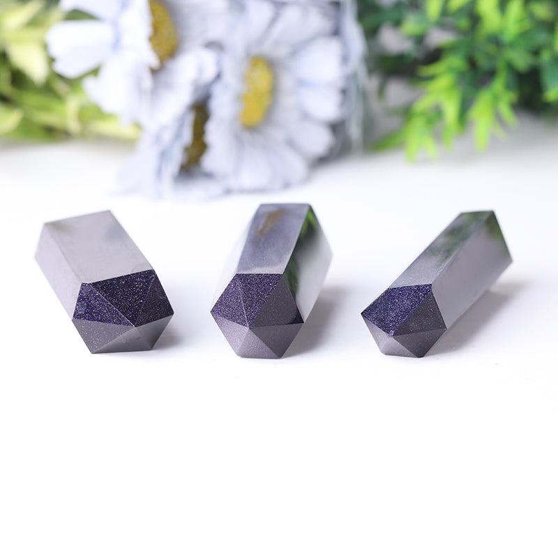 Blue Sandstone Healing Crystal Tower 2.4-4.5 in Prism Point