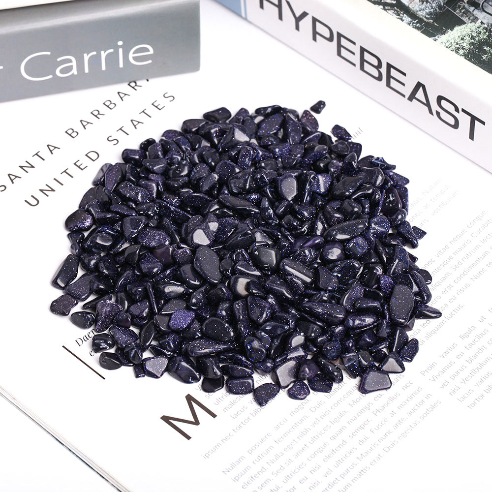 Blue Sandstone Raw Crystal Chips 5-9mm Soothing Energy