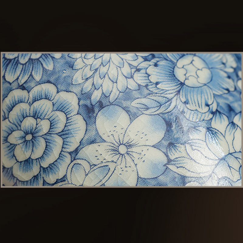 Service à thé Gongfu en porcelaine bleue et blanche décor zen