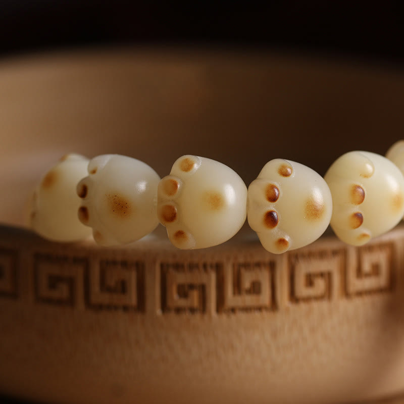 Bracelet spirituel porte-bonheur en forme de patte de chat Bodhi Seed