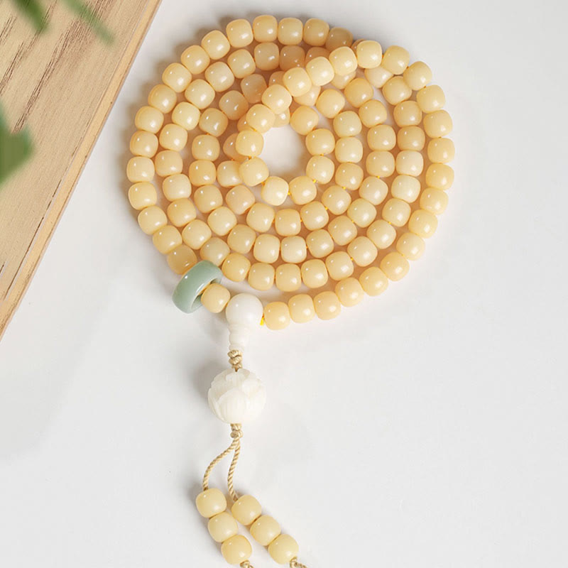 Bracelet de perles Bodhi Seed Dzi pour la paix et l'harmonie 9 mm