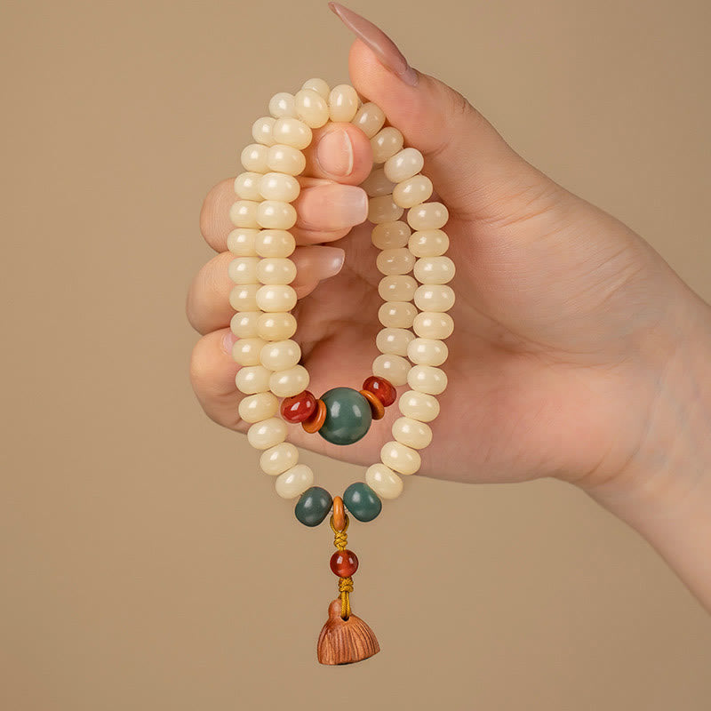 Bracelet Bodhi Graine de Lotus Double Tour pour la Paix et la Sagesse