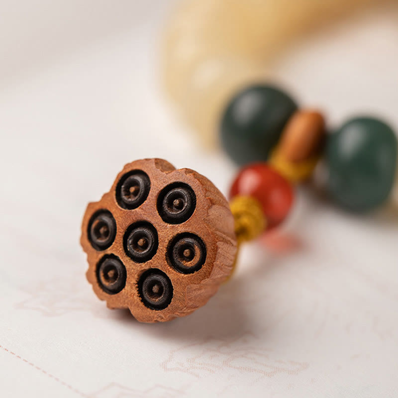 Bracelet Bodhi Graine de Lotus Double Tour pour la Paix et la Sagesse
