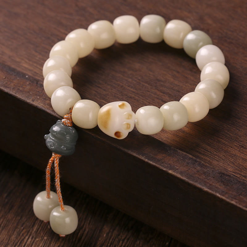 Bracelet de paix chat porte-bonheur Bodhi Seed pour l'harmonie spirituelle