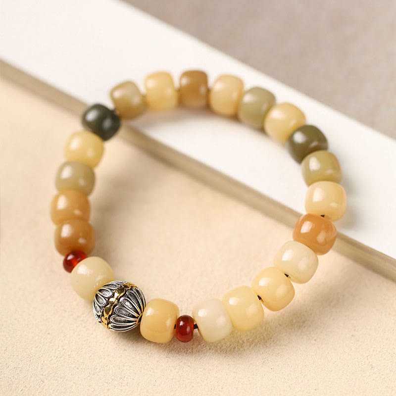 Bracelet de sagesse spirituelle Bodhi Seed Om Mani Padme Hum