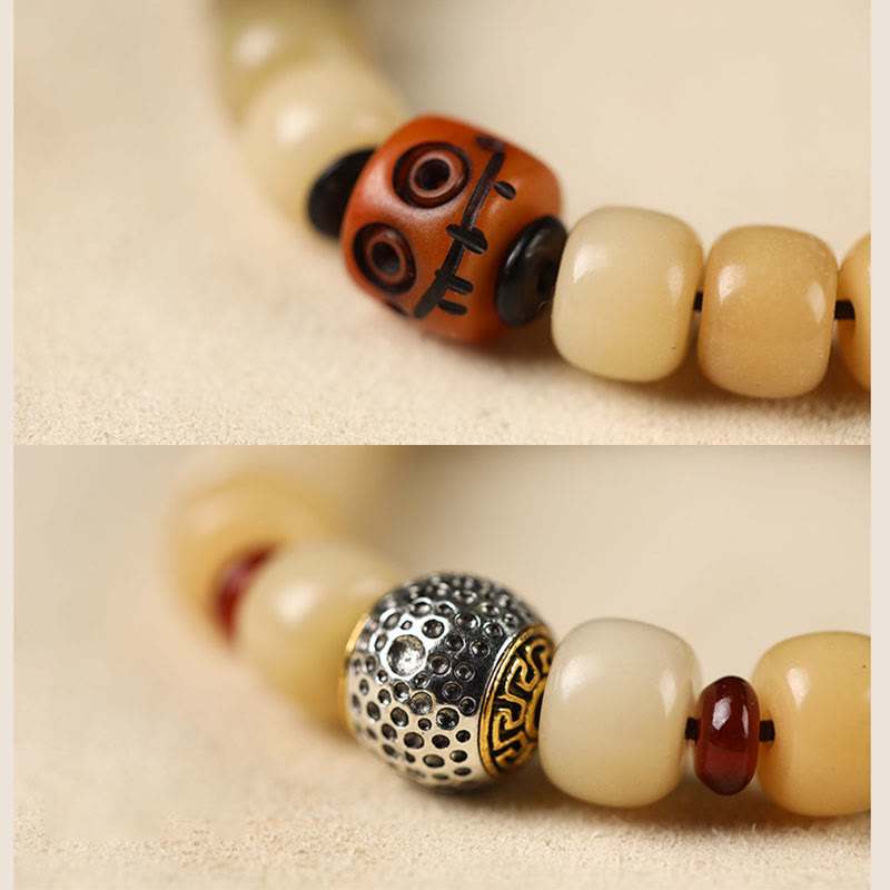 Bracelet de sagesse spirituelle Bodhi Seed Om Mani Padme Hum