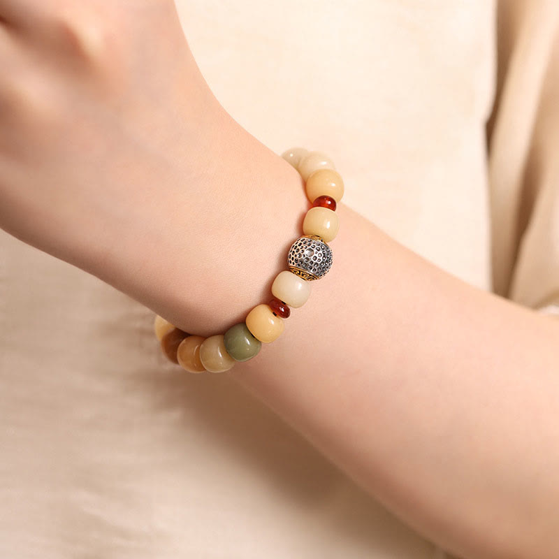 Bracelet de sagesse spirituelle Bodhi Seed Om Mani Padme Hum