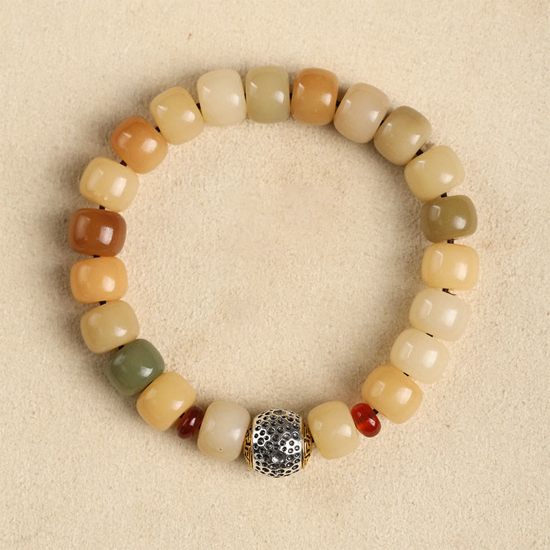 Bracelet de sagesse spirituelle Bodhi Seed Om Mani Padme Hum