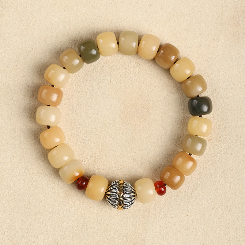 Bracelet de sagesse spirituelle Bodhi Seed Om Mani Padme Hum