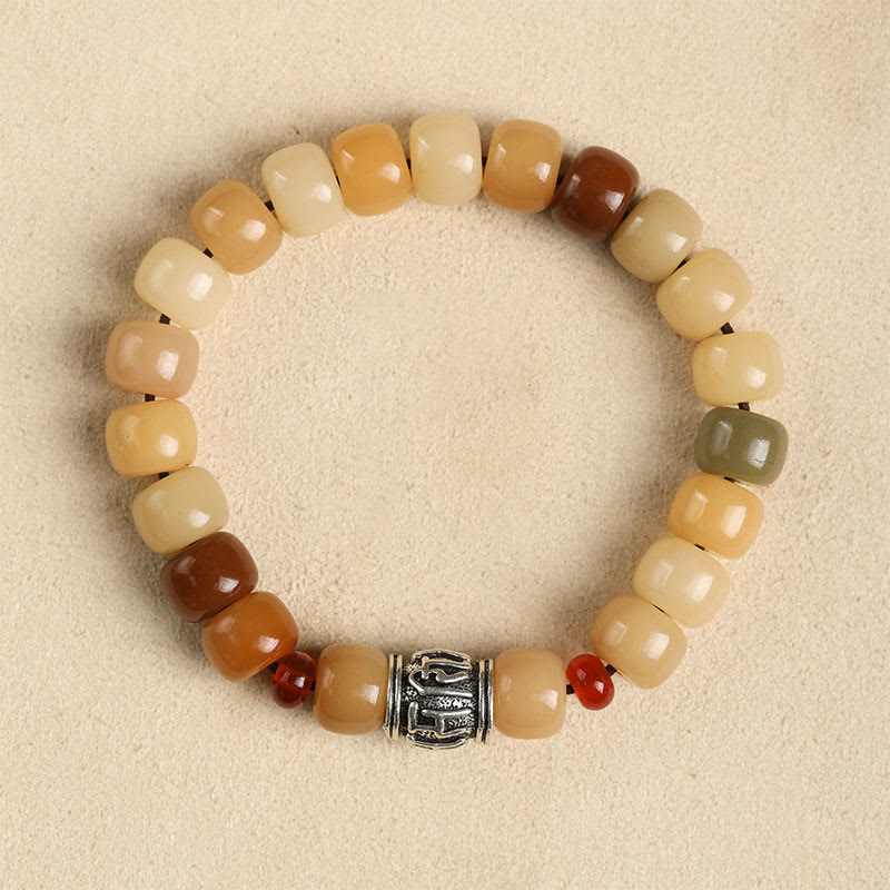 Bracelet de sagesse spirituelle Bodhi Seed Om Mani Padme Hum