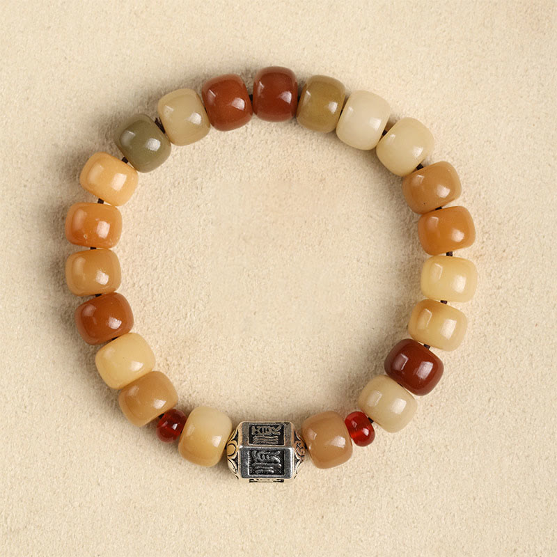 Bracelet de sagesse spirituelle Bodhi Seed Om Mani Padme Hum