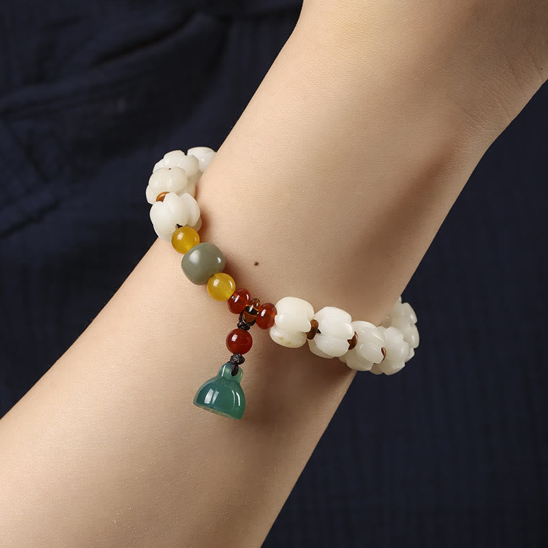 Bracelet d'harmonie Lotus en agate rouge Bodhi Seed