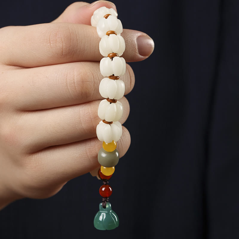Bracelet d'harmonie Lotus en agate rouge Bodhi Seed