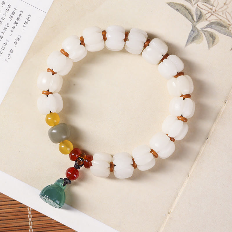 Bracelet d'harmonie Lotus en agate rouge Bodhi Seed