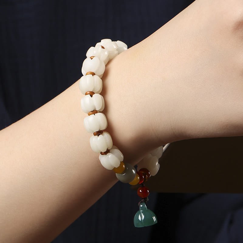 Bracelet d'harmonie Lotus en agate rouge Bodhi Seed