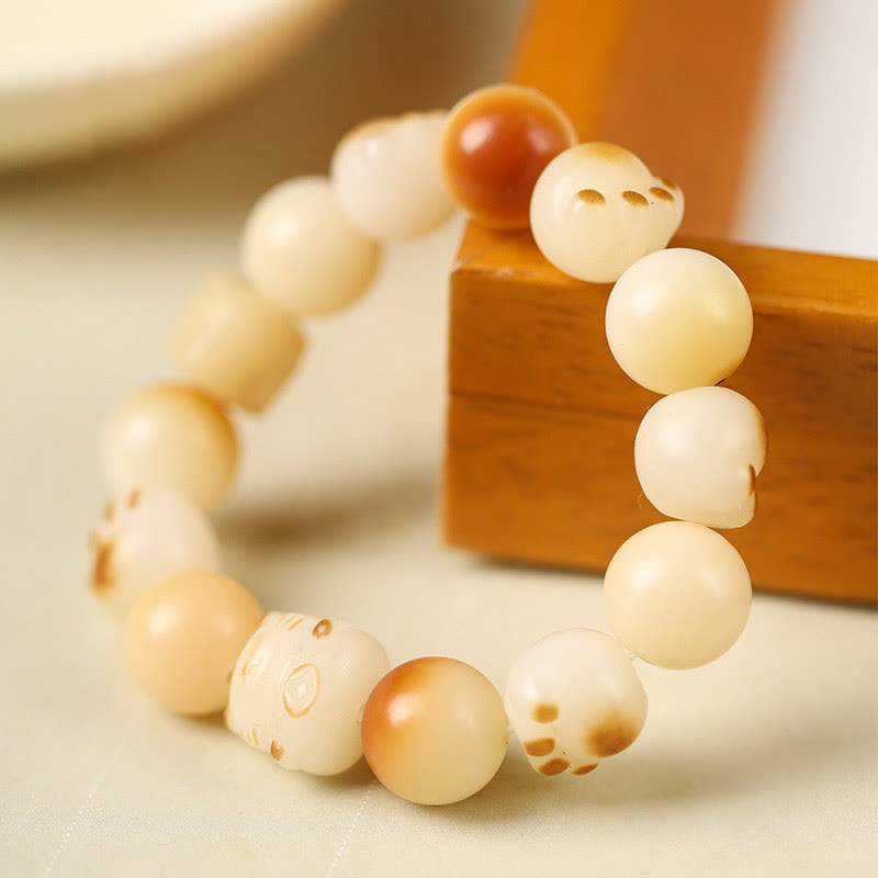 Bracelet de paix pour chat en bois de santal Bodhi Seed 14-17 cm unisexe