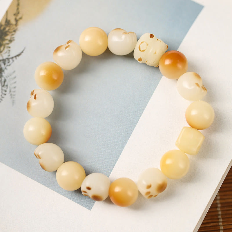 Bracelet de paix pour chat en bois de santal Bodhi Seed 14-17 cm unisexe