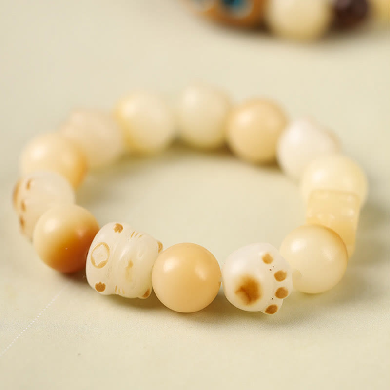 Bracelet de paix pour chat en bois de santal Bodhi Seed 14-17 cm unisexe