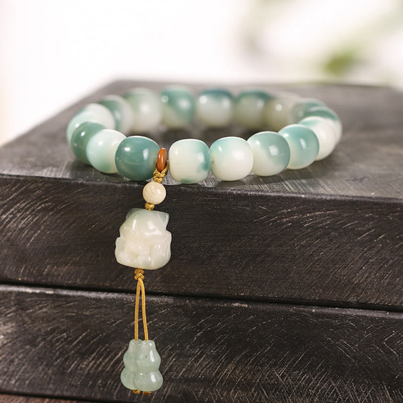 Bracelet spirituel Bodhi Seed avec protection du renard à neuf queues