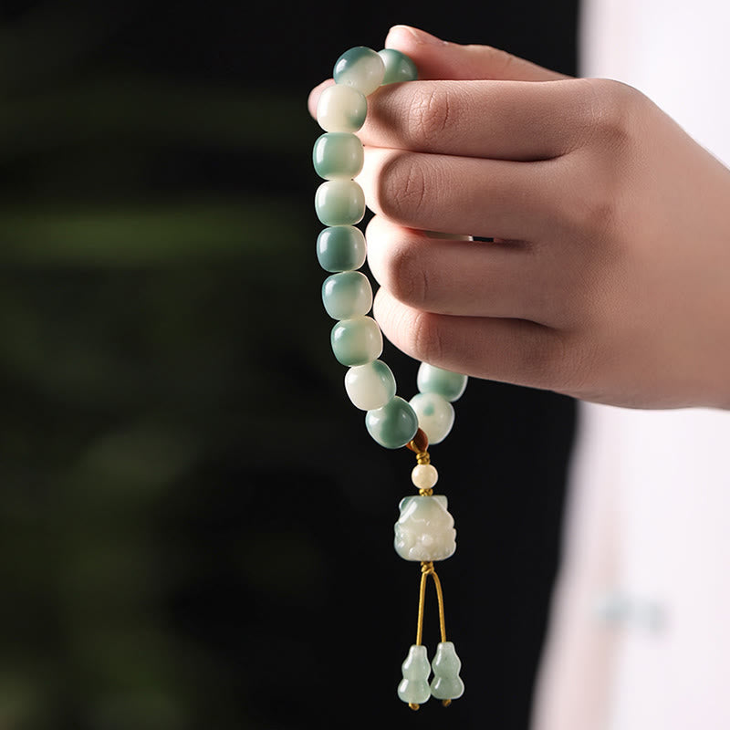 Bracelet spirituel Bodhi Seed avec protection du renard à neuf queues