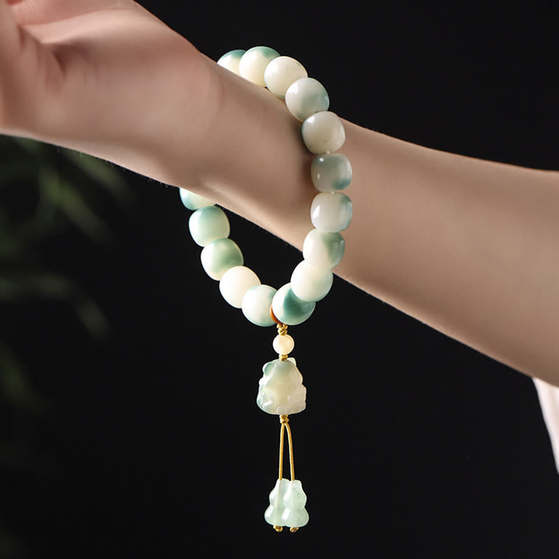 Bracelet spirituel Bodhi Seed avec protection du renard à neuf queues