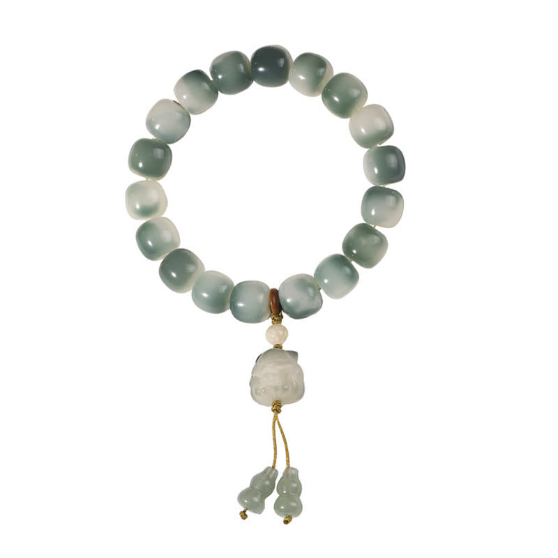 Bracelet spirituel Bodhi Seed avec protection du renard à neuf queues