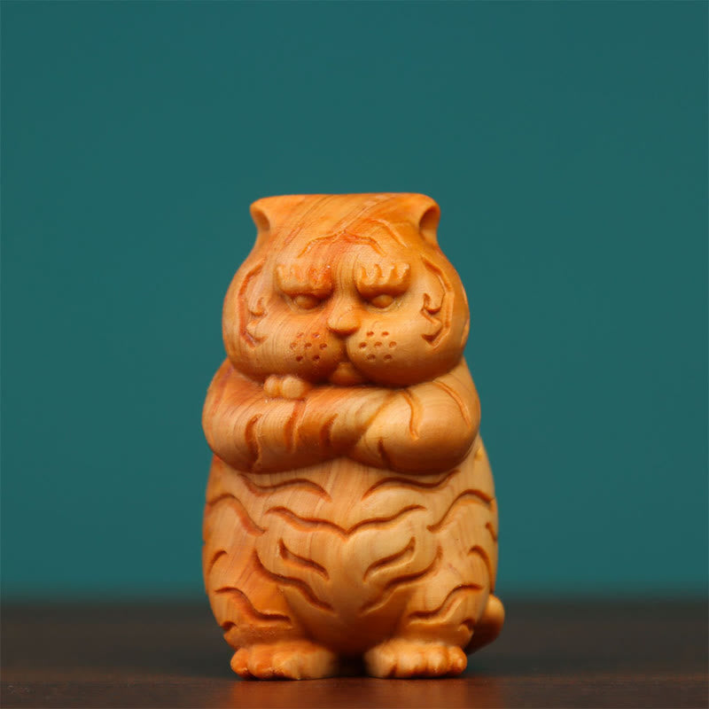 Collection de statues de bureau spirituelles en buis et thuya sutchuensis