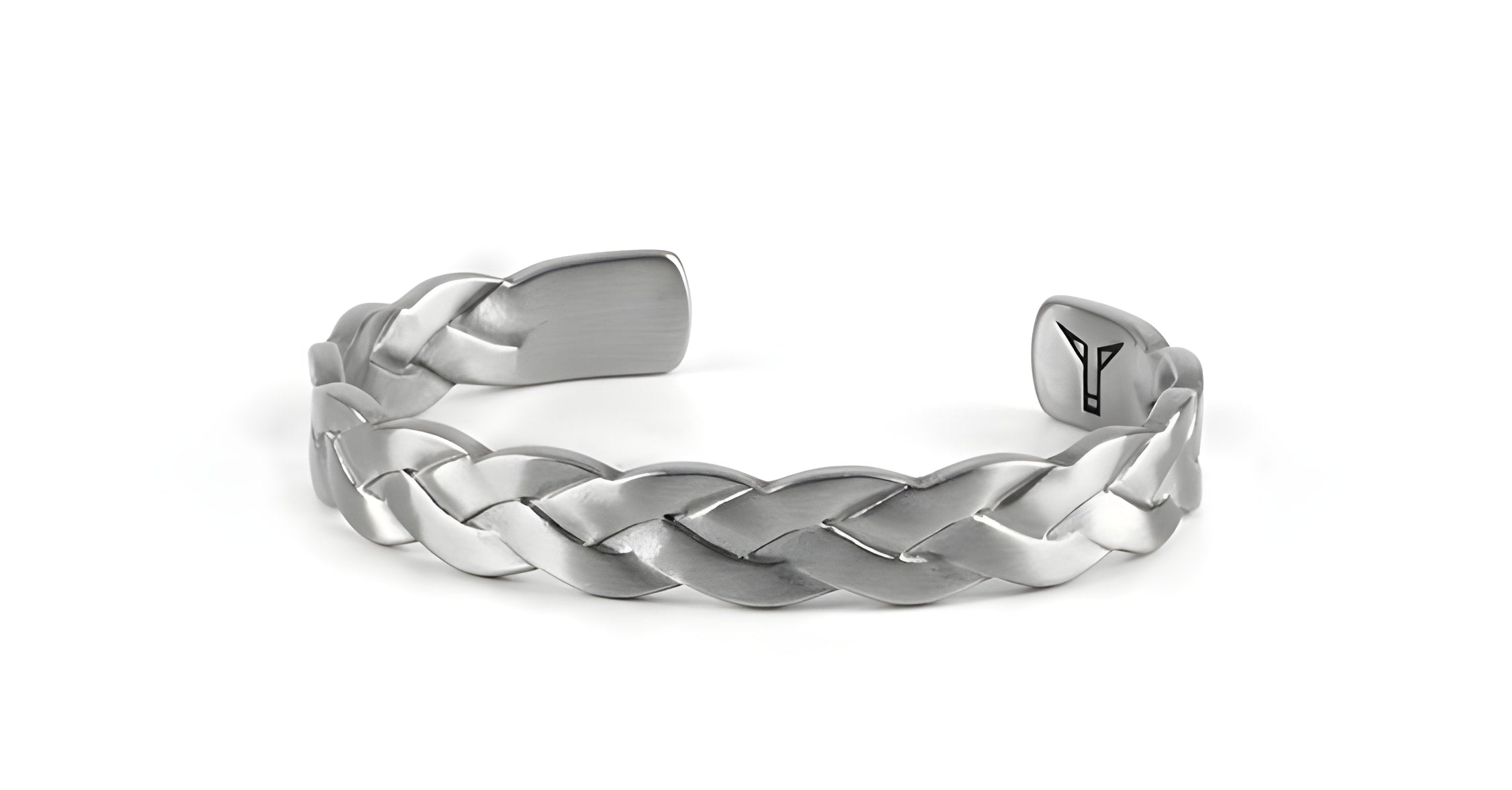 Bracelet en cuir tressé avec breloque œil de tigre