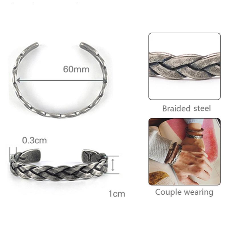 Bracelet en cuir tressé avec breloque œil de tigre